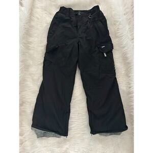 Ripzone Youth Core Snow Pants Size M Black 5000mm Waterproof Ski Snowboard